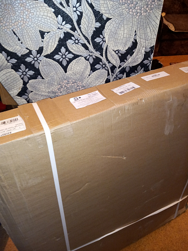 Стол Тулип 90х73 белый мрамор / золото фото покупателя 107