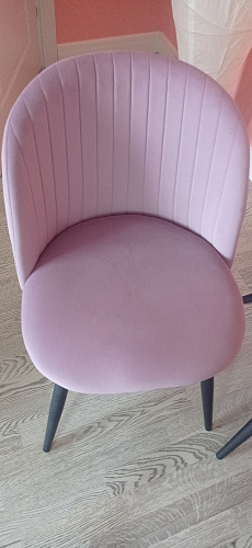 Стул на металлокаркасе Gabi 1 light blue / black / gold фото покупателя 748