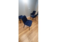 Стул на металлокаркасе Челси серый 02 / черный фото покупателя 202