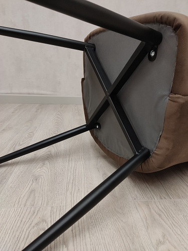 Стул на металлокаркасе Нараян velutto 23 / черный фото покупателя 8