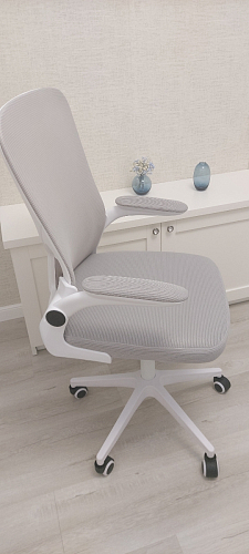 Компьютерное кресло Konfi gray / blue / white фото покупателя 142