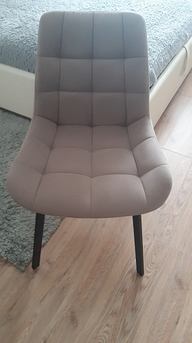 Стул на металлокаркасе Челси морская волна / черный фото покупателя 179