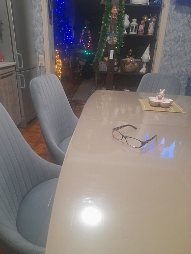 Стул на металлокаркасе Kora beige / black фото покупателя 445