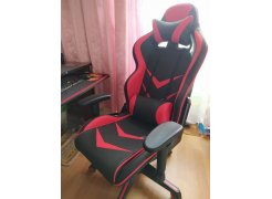 Компьютерное кресло Racer черное / голубое фото покупателя 111