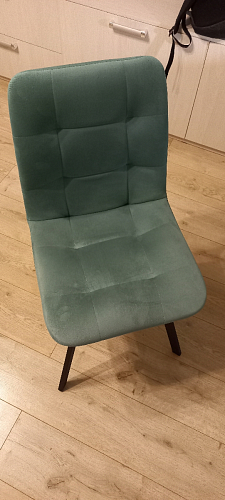 Стул на металлокаркасе Чилли черный / зеленый фото покупателя 1161