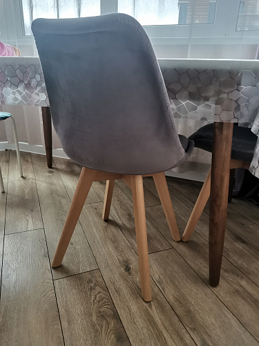 Деревянный стул Bonuss light gray / wood фото покупателя 102