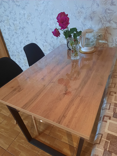 Деревянный стол Лота Лофт 120x75 дуб крафт табачный / черный матовый фото покупателя 99