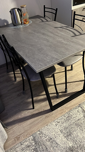 Деревянный стол Лота Лофт 120x75 дуб крафт табачный / черный матовый фото покупателя 513