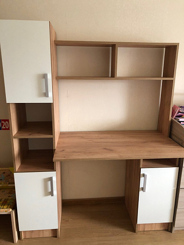 Компьютерный стол Эндо дуб вотан / белый фото покупателя 4