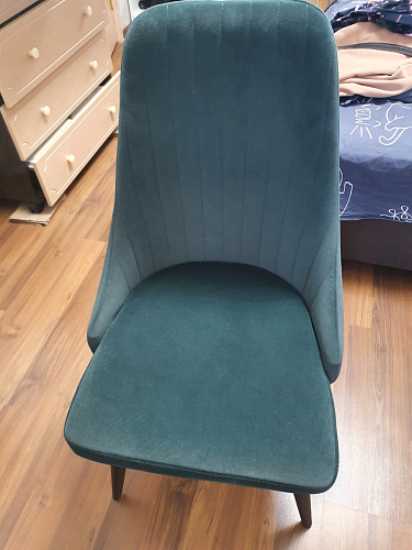 Стул на металлокаркасе Kora 1 light blue / white / black фото покупателя 16