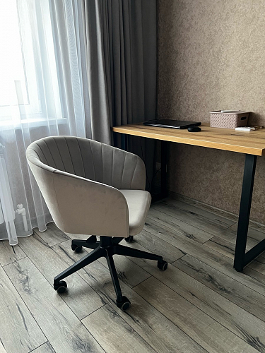 Компьютерное кресло Тибо светло-коричневый / белый фото покупателя 69