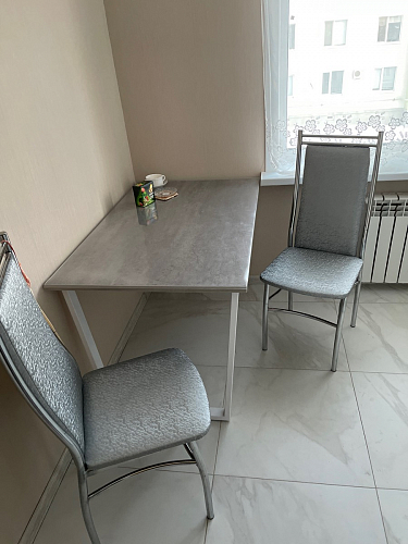 Стол раскладной Лота Лофт 120 25 мм юта / черный матовый фото покупателя 732