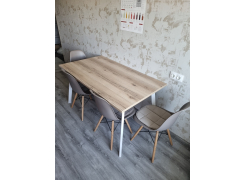 Стол Тринити Лофт 120 32 мм бетон / черный матовый фото покупателя 534