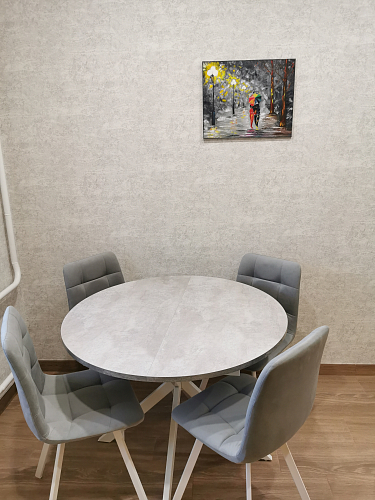 Стеклянный стол Капри антрацит / черный фото покупателя 2