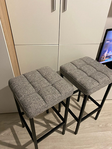 Барный стул Лофт катания лаванда / белый матовый фото покупателя 129