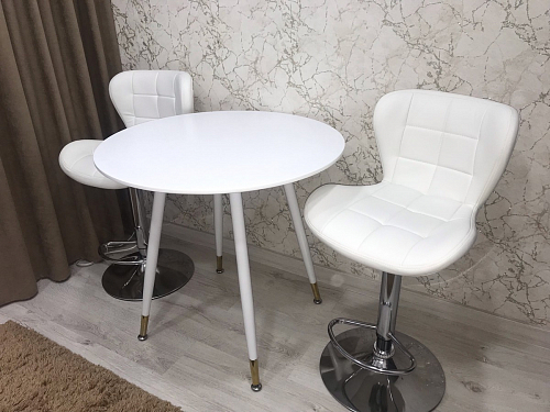 Стол круглый Bianka 90 белый фото покупателя 12