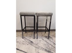 Барный стул Лофт кожзам темно-серый / черный матовый фото покупателя 303