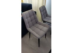 Стул на металлокаркасе Челси латте / черный фото покупателя 141