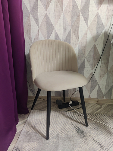 Стул на металлокаркасе Gabi gray / black фото покупателя 840