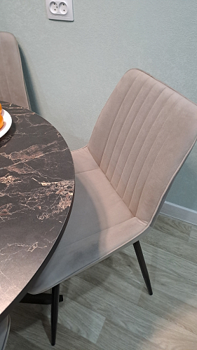 Стул на металлокаркасе Седа К кирпичный / черный фото покупателя 277