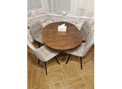 Стул на металлокаркасе Чилли синяя ткань / белый фото покупателя 535