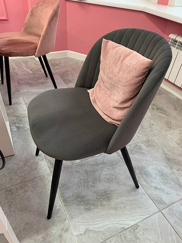 Стул на металлокаркасе Gabi 1 light purple / black / gold фото покупателя 65