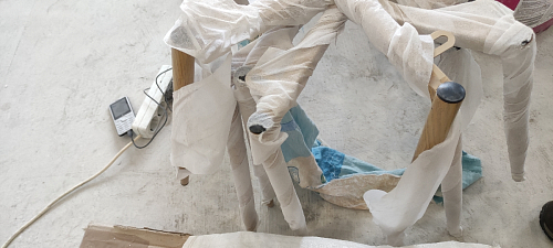 Стул на металлокаркасе Capri голубой фото покупателя 29