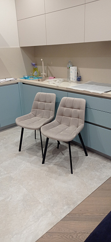 Комплект стульев крутящихся Форт 2 шт розовый (hl 41) / 1П белый каркас фото покупателя 159