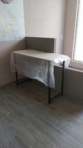 Барная стойка Дилан Лофт 120х50х90 бетон фото покупателя 5