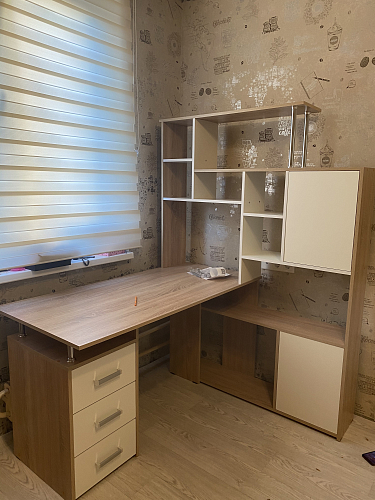 Компьютерный стол КС15 правый дуб сонома фото покупателя 32