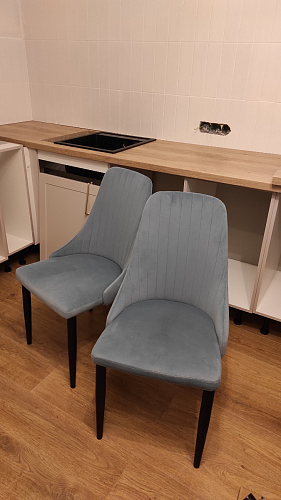 Стул на металлокаркасе Kora black / gray фото покупателя 422