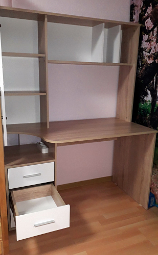 Письменный стол КСТ-16 левый венге / беленый дуб фото покупателя 32