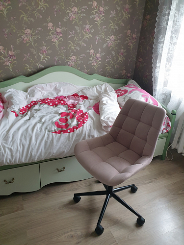 Компьютерное кресло Честер голубой (velutto 47 ) / черный фото покупателя 37