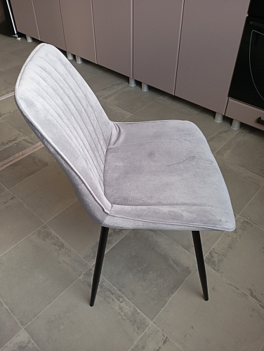 Стул на металлокаркасе Седа К латте / черный фото покупателя 76