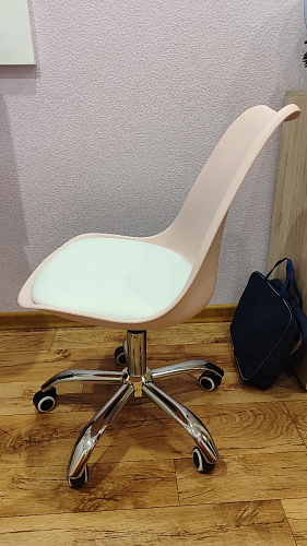 Компьютерное кресло Kolin с подушкой clear / white фото покупателя 77