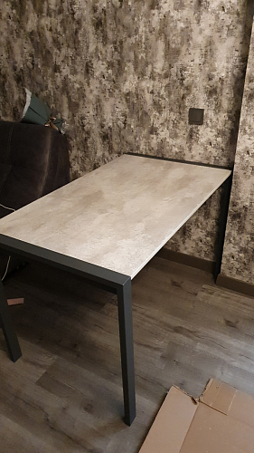 Стол Центавр дуб галифакс / черный матовый фото покупателя 89