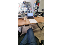 Деревянный стол Лота Лофт 140х80 дуб крафт табачный / черный матовый фото покупателя 19