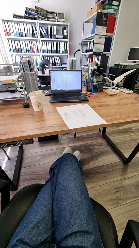 Стол Лота Лофт 120 25 мм сабия / белый матовый фото покупателя 846