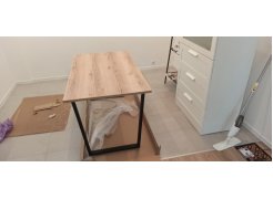 Стол Лота Лофт 120 25 мм дуб делано темный / черный матовый фото покупателя 460