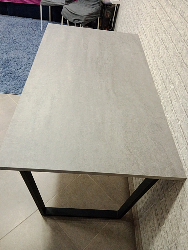 Стол Лота Лофт 120 32 мм бетон / черный матовый фото покупателя 544