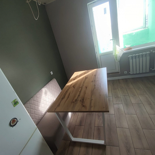 Деревянный стол Лота Лофт 140х80 черный матовый / бетон светлый фото покупателя 807