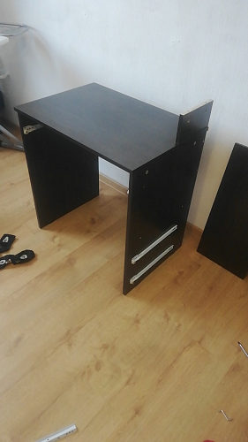 Стол компьютерный Джаз-24 правый белый фото покупателя 140