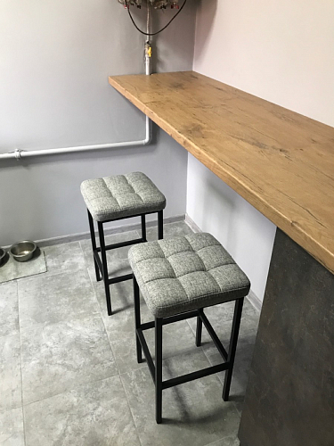 Полубарный стул Лофт мадера 20 / белый матовый фото покупателя 146