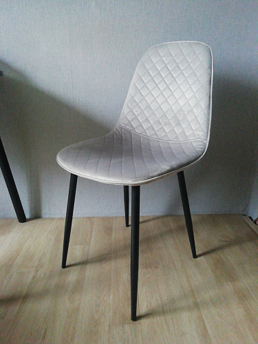 Стул на металлокаркасе Capri dark beige / white фото покупателя 86