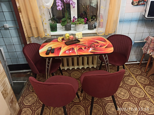 Стул на металлокаркасе Gabi 1 light purple / black фото покупателя 114