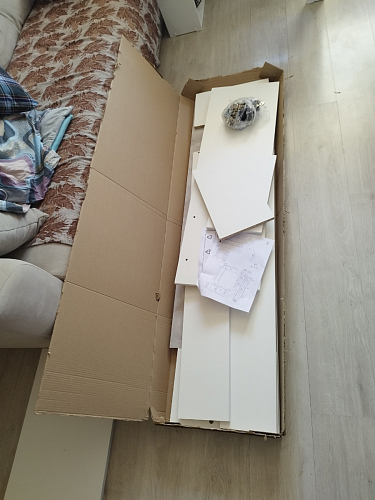 Готовая гостиная Jimenez дуб венге / белый глянец фото покупателя 65