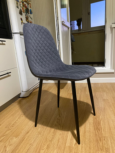 Стул на металлокаркасе Capri blue / white фото покупателя 44