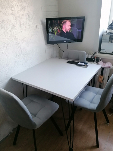 Комплект стульев Чилли 2 шт бежевый / черный фото покупателя 789