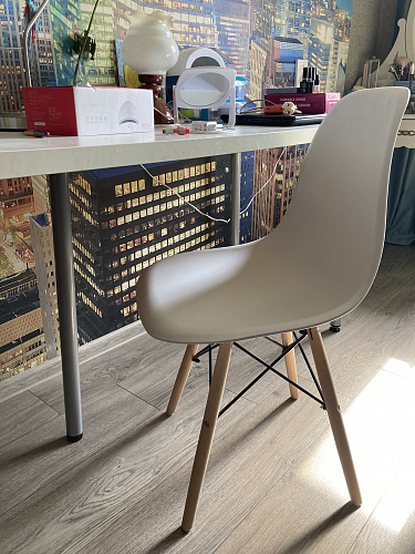 Пластиковый стул Eames PC-015 желтый фото покупателя 484