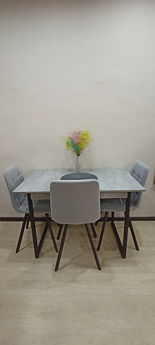 Стул на металлокаркасе Чилли бежевый / белый каркас фото покупателя 1373